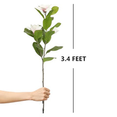 AAVANA GREENS Plastic 40 Inch Artificial Flower Plant for Indoor and Outdoor, Home, Shop, Office, Restaurant Decoration Dark Green (Pack of 1) (1, Plant 8 - with Pot)