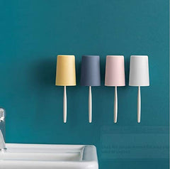 SYGA Set of 2 Wall Mounted Washing Cup Toothbrush Holder(Pink)