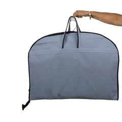 Kuber Industries Pack of 9 Coat Cover | Suit Covers with Zip for Men | Foldable Blazer Bags | Dustproof Storage Bag for Clothes | Grey