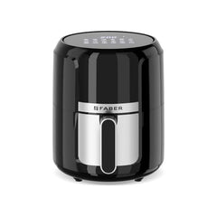 Faber 4L 1350W Digital Air Fryer | Fry, Bake, Roast | 85% Less Oil, 200°C Swirl Heating Technology |10-Preset Menu|Touch Control Interface| Auto Shut-Off |2 Yrs Comprehensive Warranty|Black