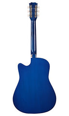 Juârez Acoustic Guitar Kit, JRZ38C/BK 38 Inch Cutaway, 038C with Bag, Strings, Pick and Strap, Black