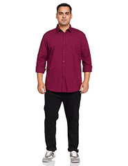 Amazon Brand - Symbol Men's Pack of 2 Cotton Casual Shirt| Regular Fit | Plain | Full Sleeve | Available in Plus Sizes