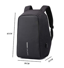 FUR JADEN Anti Theft Backpack 15.6 Inch Laptop Bag with USB Charging Port For Men Women Boys Girls