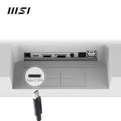 MSI Modern MD272QXPW 27 Inch 2K WQHD Office Monitor - 2560 x 1440 IPS Panel, 100 Hz, Eye-Friendly Screen, DisplayHDR 400, Speakers, 4-Way Adjustable Stand, KVM-DP 1.2a, HDMI 2.0b, USB Type-C, White