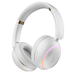 boAt Rockerz 480, RGB LEDs,6 Light Modes, 40mm Drivers,Beast Mode, 60H Battery, ENx Tech, App Support, Bluetooth Headphones, Wireless Over Ear Headphone with Mic (Black Sabre)