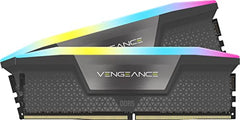 CORSAIR Vengeance RGB DDR5 RAM 64GB (2x32GB) 6000MHz CL40 AMD Expo iCUE Compatible Computer Memory - Gray (CMH64GX5M2B6000Z40)
