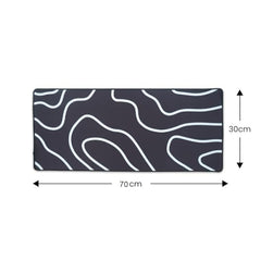 SPIN CART Large Gaming Mouse pad, Long XXL Extended Desk Table Mat Mousepad for Laptop PC Computer (Abstract Blue)