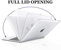 GIOIA BAZAAR Case for MacBook, Transparent Plastic Hard Shell Case Cover Compatible with MacBook Pro 13 inch (2020 2019 2018 2017 2016) M1 M2 A2289 A2338 A2251 A2159 A1989 A1706 A1708, Clear Combo