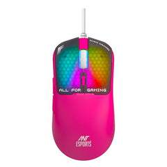 Ant Esports Virtus100 Wired RGB Gaming Mouse | Light Weight |6D Durable Buttons | High Performance Up to 12800 DPI 1000Hz Polling Rate | AI Sensor | 20M Click | Software Support Esports Mouse_ White