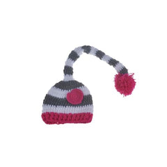 MOMISY Newborn Baby Photography Prop Outfits Striped Suspender Hat Photo Shoot Costume for 0-6 Months-White Grey Pink
