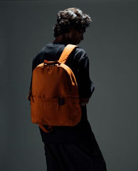 DailyObjects Monkey Shoulder Bag (19L) for Everyday Use| 100% Recycled | Travel/Office Bag | Backpack With Padded Compartment for Upto 14" | Adjustable Straps & Zipper closure - Orange