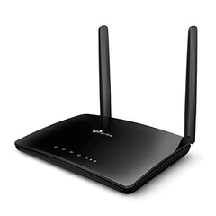TP-Link TL-MR100 300Mbps 2.4GHz Wireless N 4G LTE, Wi-Fi N300, Plug and Play, Parental Controls, Guest Network, with Nano SIM Card Slot, WiFi Router, Black