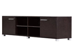 DeckUp Soneva Engineered Wood TV Unit (Wotan Oak & White, Matte Finish)