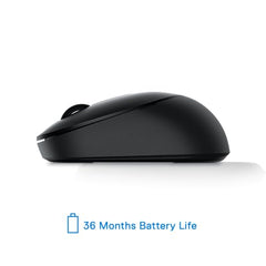 DELL MS3320W Wireless (RF/Bluetooth) Mouse, up to 4000DPI, up to 36 Month Battery Life, 3Y Advance Exchange Warranty - Black