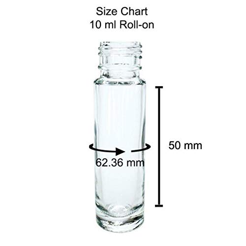 SYGA 10 ml Roll on Perfume Bottle pull tube medicinal glass bottle_Pack of 3