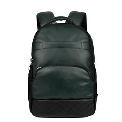 F Gear Luxur 25L Medium Laptop backpack Fits upto 17" Laptop Faux Leather Water resistant lightweight, Gifts for Men Women Boys Girls Adults, College/School/Office/Travel Bag (Brown)