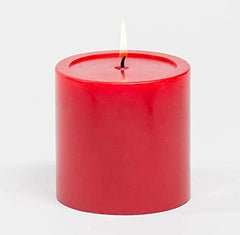 Sapi’S Candles: Awaken Your Desire... Designer Soy Wax Scented Pillar Candles, Pack Of 3 - 75 Hours Burn| (Red)