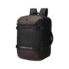 Gear Turbo 21"/45L Large Water Resistant Anti theft Laptop Backpack with Raincover | Backpack | Daypack |Briefcase | Travel Bag For Men/Women (Black - Grey)