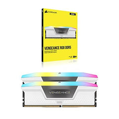 CORSAIR Vengeance RGB DDR5 RAM 48GB (2x24GB) 5200MHz CL38 Intel XMP iCUE Compatible Computer Memory - Black (CMH48GX5M2B5200C38)