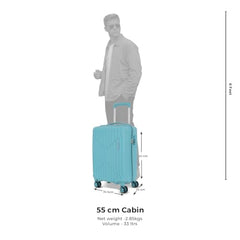 KAMILIANT by American Tourister Savvy|Trolley Bag Set of 3 (55+70+80 cms) for Travel| Hard Case Polypropylene (PP) Suitcase|360° 8-Wheel Spinner Luggage Trolley|Combination Lock|Orange Pastry