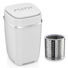 HOMEAPPY Mini Top Loading Washing Machine || Steel Drum Portable Washing Machine with Anti Bacterial Function of Blue UV Light Rotary Controller for Compact Laundry || Washing Underwear Baby Clothes
