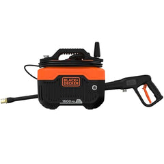BLACK+DECKER BEPW1600 1300W 1600 PSI 110 Bar Pressure Washer for Car, Bike, Home & Garden Cleaning Use with Multiple Accessories Included, 1 Year Warranty, Orange & Black
