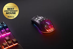 SteelSeries Aerox 3 Wireless Gen 2 - Ultralight 68g Gaming Mouse, 4K Polling, 26K DPI Optical Sensor, 200 Hours Battery Life, IP54, 80 Million Clicks, RGB, Pure PTFE Gliding Feet, Shadow