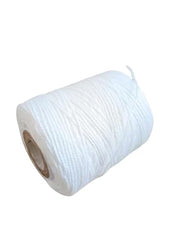 Hookcart Cotton Yarn Roll for Flower Garland Making and Other Crafts, White, Pack of 3
