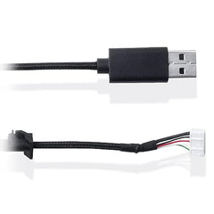 HUYUN USB Mouse Cable Mice Line & 1 Set Mouse feet Compatible for logit G502 Hero G502 Wired Mouse Plug and Play Mouse Cable