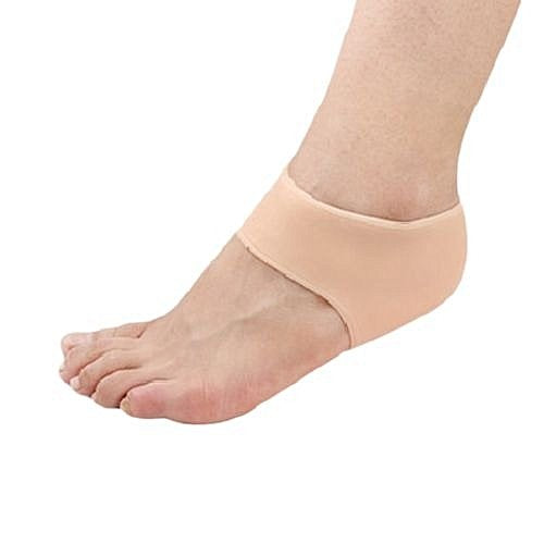 SYGA Set of 2 Heel Foot Protector,Plantar Fasciitis Foot Arch Support Ankle Pain Relief Socks_White