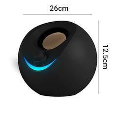 ZEBRONICS Blues 2.0 Computer Speakers, 8 Watts, 45° Elevated Drivers, Dual Passive Radiators, USB Powered, AUX, Volume Control Knob, RGB LED, for Laptops & Desktop (Black)