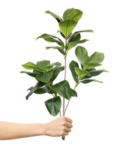 AAVANA GREENS Plastic 40 Inch Artificial Flower Plant for Indoor and Outdoor, Home, Shop, Office, Restaurant Decoration Dark Green (Pack of 1) (1, Plant 8 - with Pot)