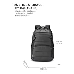 Gear Aspire 3 19"/35L Large Faux Leather Water Resistant Laptop Backpack | Casual Backpack | Daypack | Travel Backpack | College Bag For Men/Women (Brown - Brown)