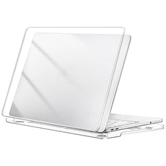 Dyazo 13.3 Inch Laptop Case | Cover | Hard Shell Protector Compatible for Apple MacBook 13 Inch 2020/2019 / 2018 Mac Book Air M1 A2337 A2179 A1932 (Transparent)