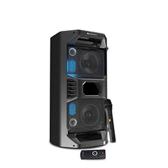 ZEBRONICS Space Deck Pro 55W Bluetooth Supporting Portable Speaker with USB,mSD Card,AUX,Built -in,LED Lights, TWS Function, Wireless Mic and Remote Control (Black)