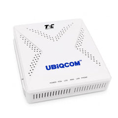 UBIQCOM UB5021GV XPON ONT Optical Network Terminal, 1GE + 1 POTS, GPON Fiber Broadband Modem with VoIP Voice Support, SC/UPC Connector, FTTH ONT for Home & SOHO Users