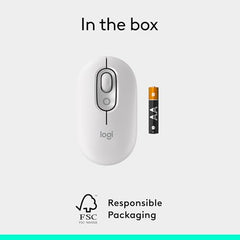 Logitech POP Mouse, Compact and Portable Wireless Bluetooth - Graphite | Compact, Portable, programmable Buttons, Quiet clicks, Easy-Switch for up to 3 Devices, Laptop, Tablet, PC - Rose