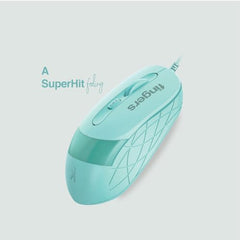 FINGERS SuperHit Wired Mouse with Advanced Optical Technology (Lightweight | Trendy Dual-Tone Design | Works Well with Windows, macOS, Linux) (Royal Blue)