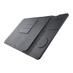 Acer ChargeMate 4-in-1 Wireless Charging Laptop Sleeve for 13" - 16" Laptops | Fast Charging Pad for Phone & Earbuds | Mousepad | Height Adjustable Flap | Magnetic Closure | Waterproof (Grey)