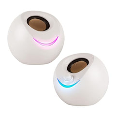 ZEBRONICS Blues 2.0 Computer Speakers, 8 Watts, 45° Elevated Drivers, Dual Passive Radiators, USB Powered, AUX, Volume Control Knob, RGB LED, for Laptops & Desktop (Black)