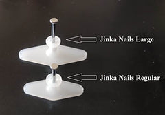 Jinka Nails (Combo:25 Pieces Regular Size and 15 Pieces Large) Wall Hooks for Photo Frames, Clocks, Mirrors, Keys, Decorative Items, etc. Wall Hooks for Hanging Strong - 40 Pieces Packet