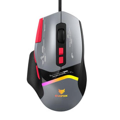 EvoFox Blaze 2 Plus Wired Gaming Mouse, 16,000 DPI, 1000Hz Polling Rate, 8 Programmable Buttons, RGB Lighting, Lightweight 98g, 220 IPS, 30G Acceleration, Windows & Mac Web Customization App