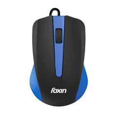 Foxin Glance Grey Wired USB Mouse | 1200 DPI Optical Sensor | Ergonomic & Lightweight (68g) with 3-Button | Plug & Play | 1.2M Cable | Silent Buttons | Wired Mouse for Laptop, PC, Desktop & Office Use