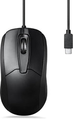 Perixx PERIMICE-209P Wired PS/2 Optical Mouse – Ambidextrous 3-Button Design, 1000 DPI Precision & 6-Ft Cable – Glossy Black for Legacy PCs & Industrial Systems
