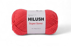HILUSH Supersaver,Poly Yarn Supersoft Hand Knitting Wool Ball,(1 Ball/100 Gram Each)Ball Suitable For Craft,Crochet,Amigurumi,Embroidery,Toys,Garments,Flowers And Hobby Projects,2 Fine,Shade No(Black)