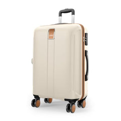 Safari Thorium Royale 8 Wheels Set of 2 Trolley Bags Hard Case Polycarbonate Luggage, TSA Lock, Wet Pouch Organized Interior, Suitcase for Travel, Trolley Bags for International Travel, Vanilla Tan