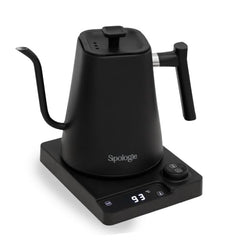 Sipologie Precision Electric Gooseneck Kettle 1000ml | 1°C Adjustable Temperature 40-100°C | Keep Warm | 304 Stainless Steel, No Plastic Contact | Pour Over Coffee & Tea | 1200W | 1 Year Warranty