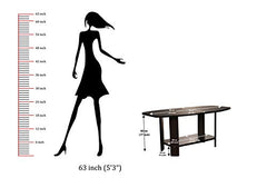 DeckUp Dusun Engineered Wood Coffee Table (Dark Wenge, Matte Finish)