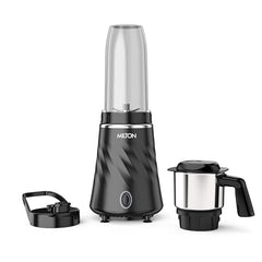 Milton Appliances Miniq Mini Mixer Grinder, ISI Certified, Over Load Protector, HTLV 350W Motor, 300ml SS Chutney Jar,Rust Resistant, Anti Skid Feet,Masala Grinder, Dark Blue