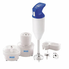 BOSS E111 Portable Hand Blender 180 Watt | Easy to Clean and Store | ISI-Marked, Grey